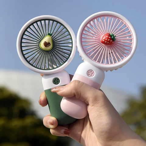 Rechargeable Handheld Super Wind Small Fan with Stand - Random Color ...