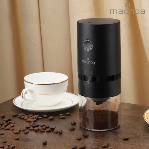 Macnoa Coffee Grinder - Portable Burr Coffee Grinder with Adjustable Grind Size