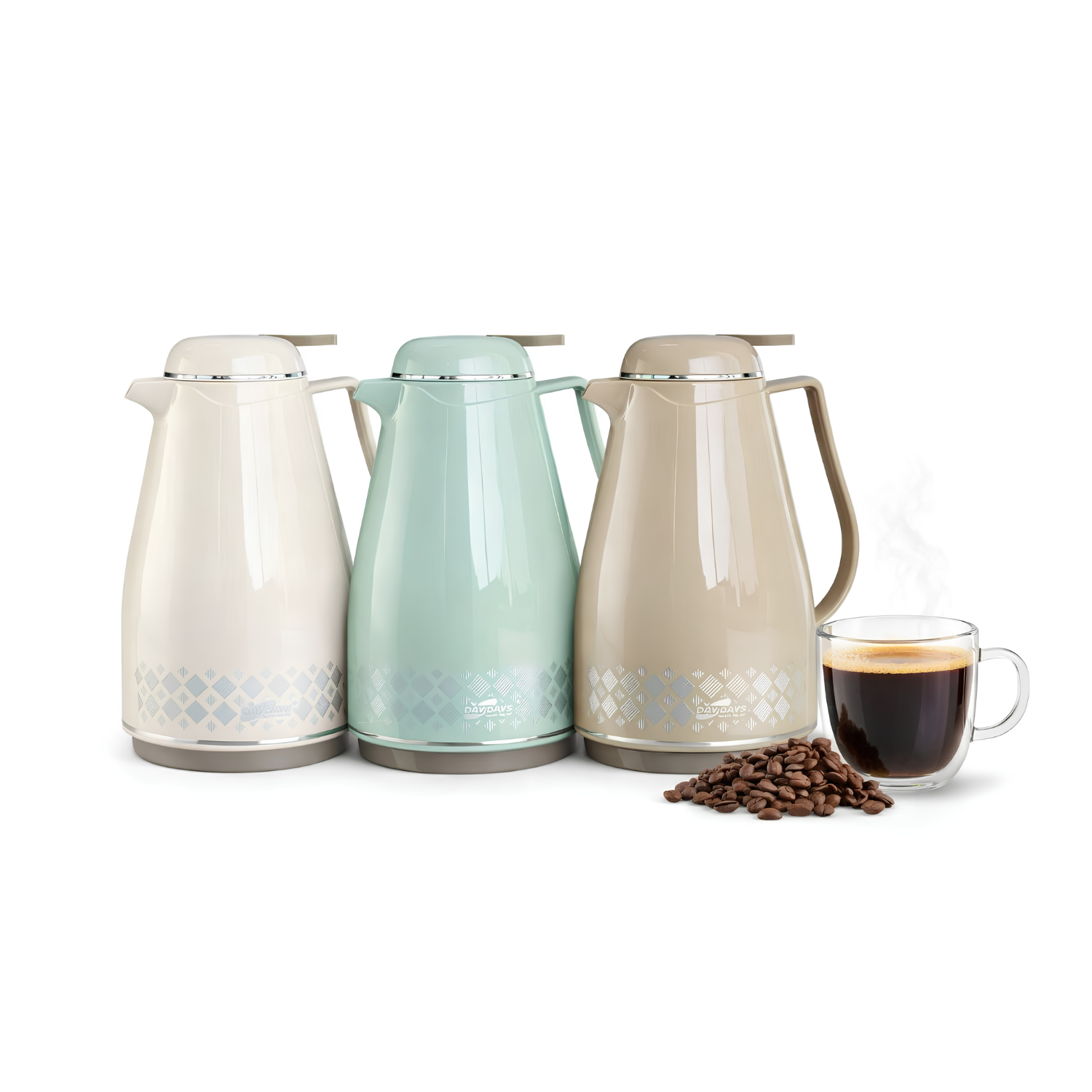 1 Liter Thermal Flask for Drinks White