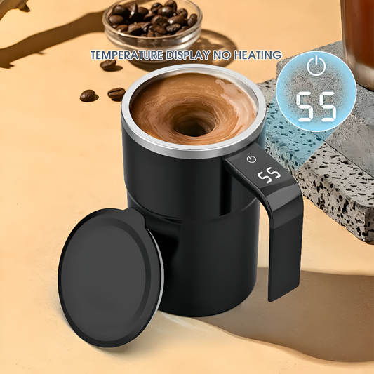 USB Rechargeable Automatic 380ml Self Stirring Coffee Mug with Lid