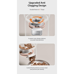 Green Lion Smart Pet Feeder for Cats with Stainless Steel Bowl