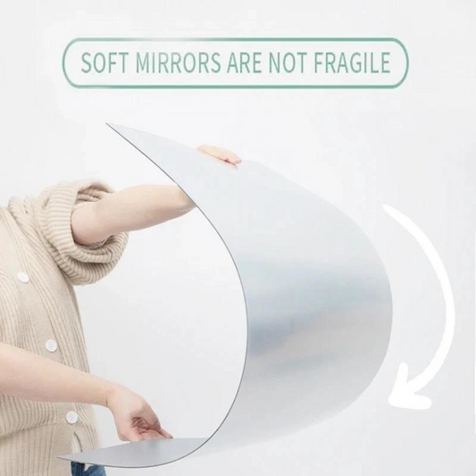 Acrylic Glass Wall Mirror, HD Self Adhesive DIY Mirror