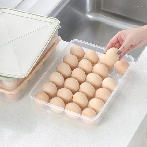 24 Grid Egg Fresh Keeping Storage Box for Kitchen & Refrigerator