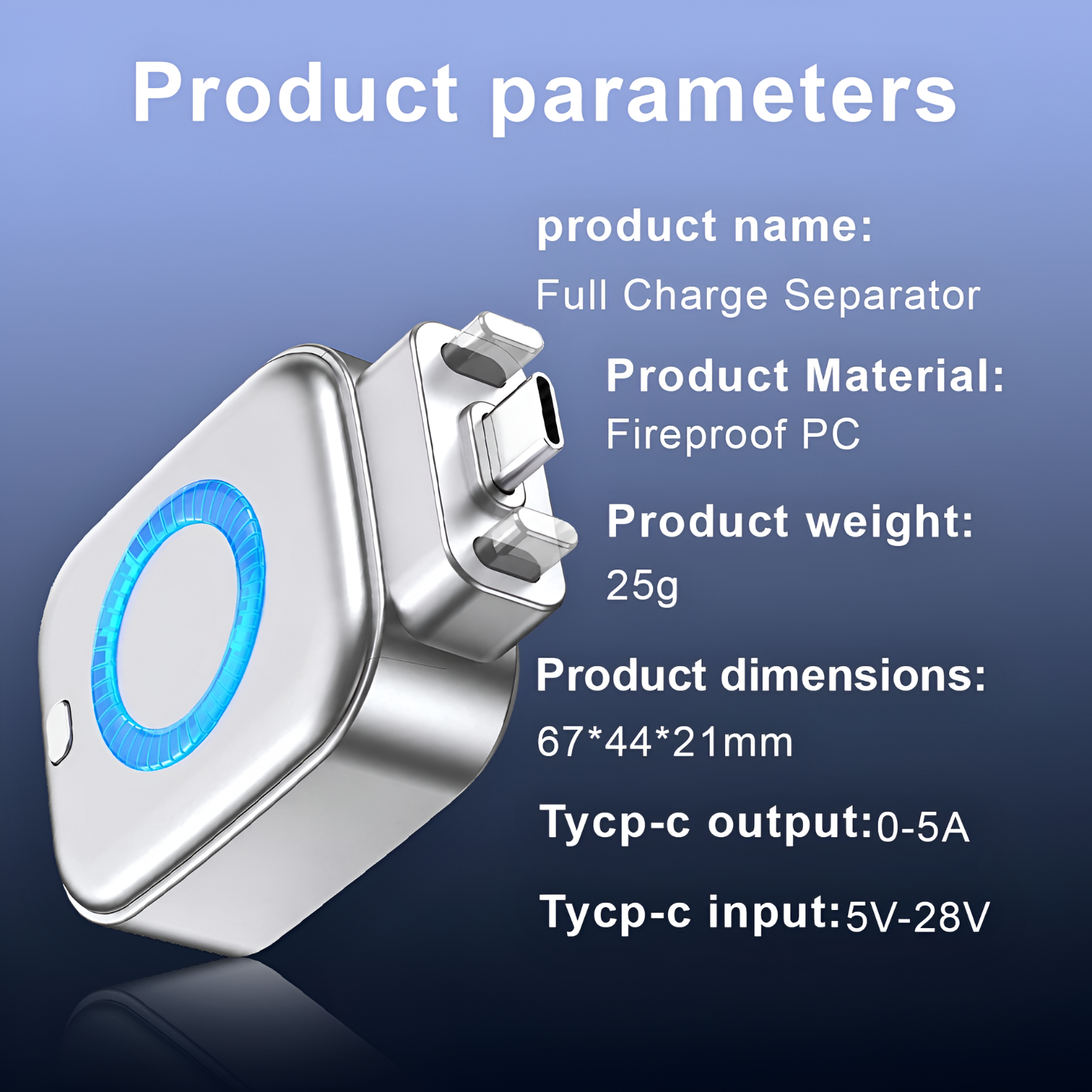 X01 Full Charge Separator (Type-C)