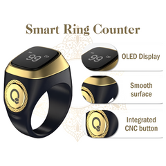 iQibla Zikr Ring - Smart Tasbih Tally Counter Ring