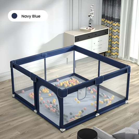 Playpen for Babies 180 x 200 cm Navy Blue