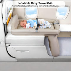 Green Lion Inflatable Toddler Travel Bed, Portable Baby Bed for Car