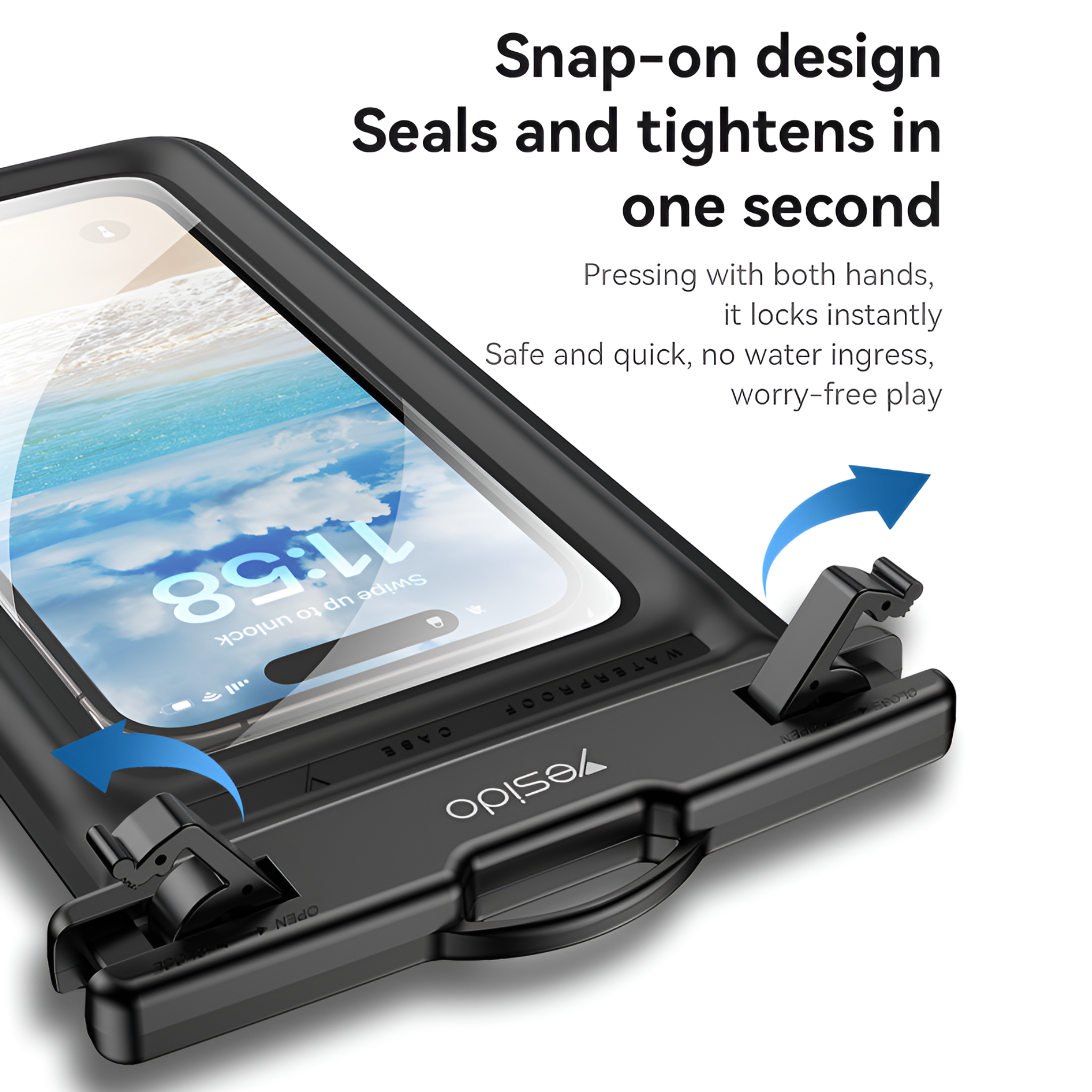 Yesido WB50 Portable Waterproof Phone Case with Lanyard