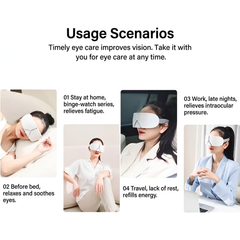 Smart Eye Massager Sleep Mask ,Rechargeable Eye Relaxation Device