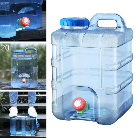 20 Liter Portable Camping Water Tank Container Can with Spigot Tap