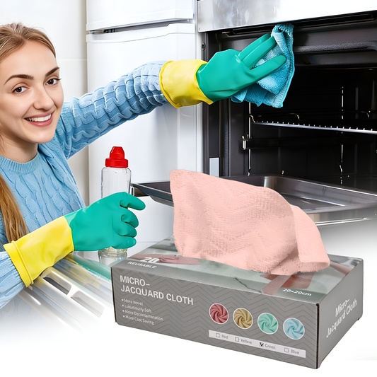 20 Pcs/Box Micro Jacquard Disposable Kitchen Cleaning Cloth, Reusable and Washable Cleaning Wipes