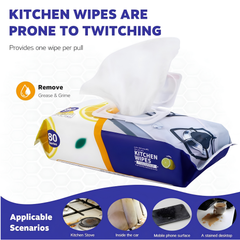 Powerful Anti Oil Kitchen Wipes for Deep Cleaning and Grease Removal