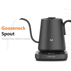 Macnoa MacSpout Kettle 800ml – Barista Precision Gooseneck Coffee Kettle – Durable Stainless Steel, Ideal for Pour Over Brewing