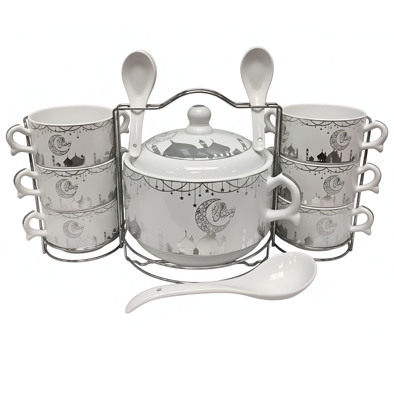 15 Pcs Ramadan Special Soup Set with Stand
