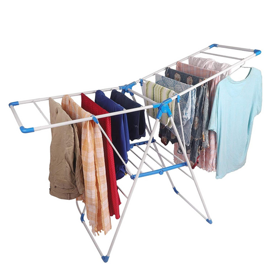 Stainless Steel Folding Clothes Drying Rack, Collapsible Outdoor Clothes Airer