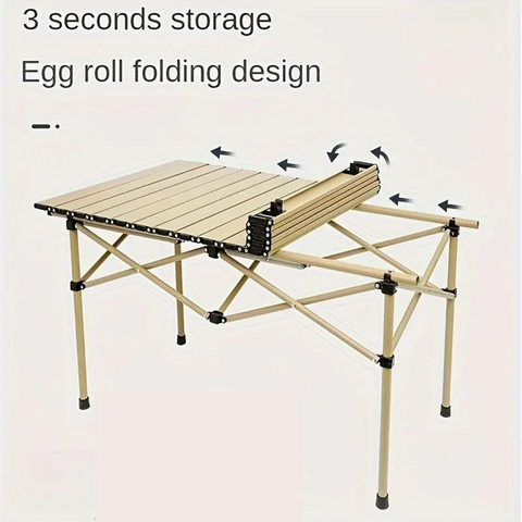 Folding Roll Up Lightweight Outdoor Camping Table