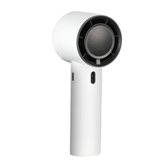 Stepless High Speed Portable Handheld Mini Turbo Fan with USB Charging and Digital Display White