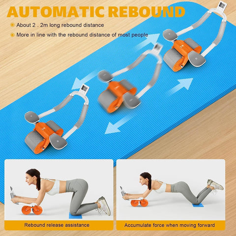 Automatic Rebound Abdominal Wheel - Abs Exercise Roller For Core Strength