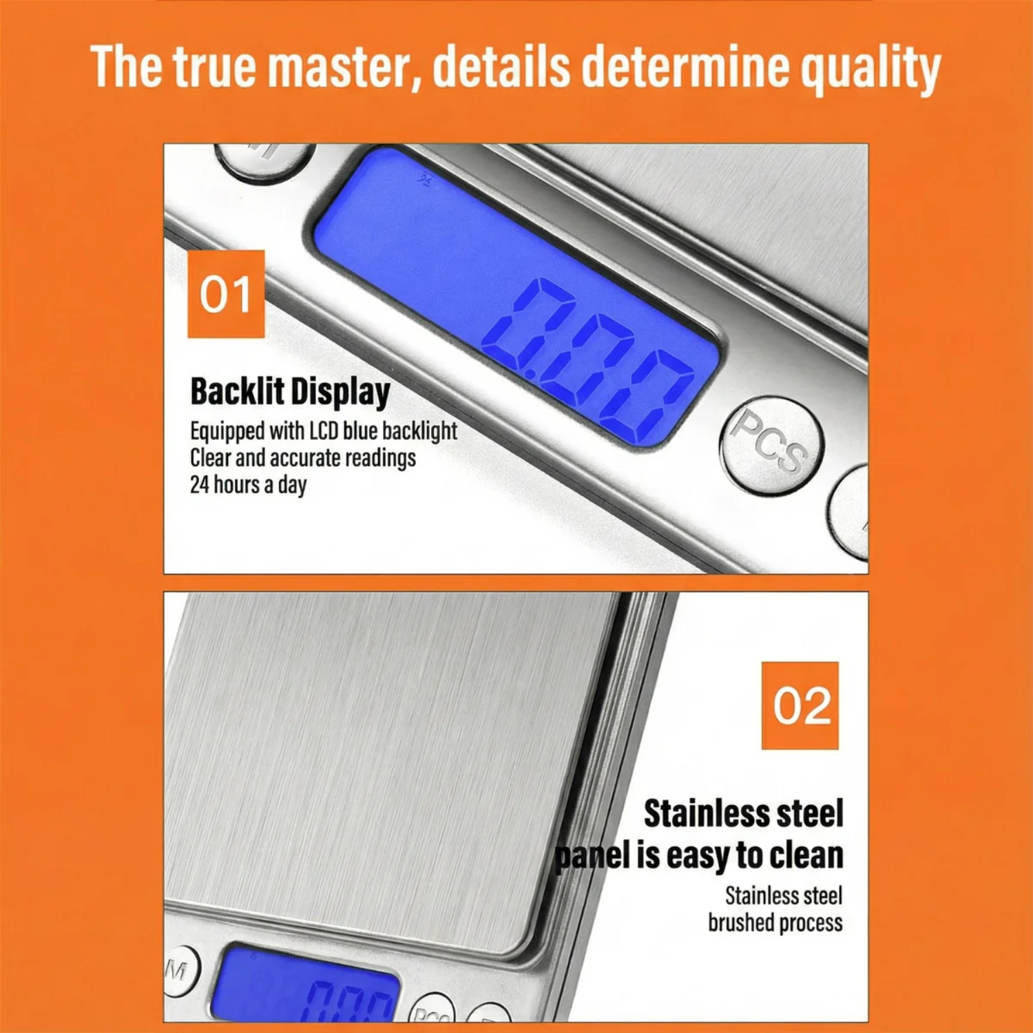 High Precision Electronic Digital Weighing Scale for Jewelry, Shop and Kitchen