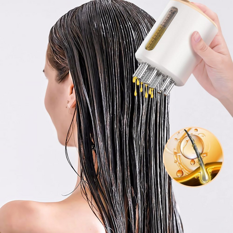 Rechargeable Scalp Massager Hair Oil Applicator Comb