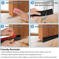 Self Adhesive Door Bottom Seal Strip