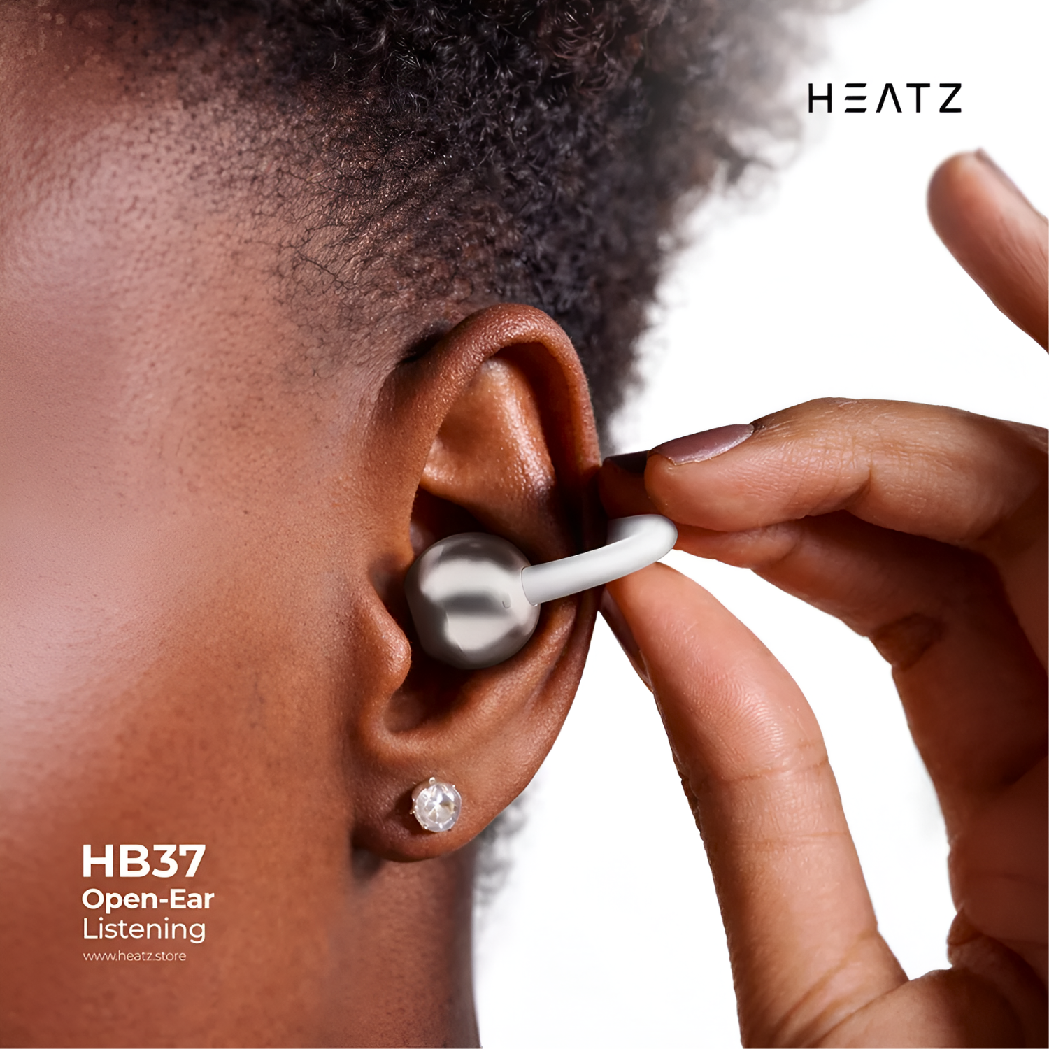 Heatz HB37 Wireless Clip-On Earbuds