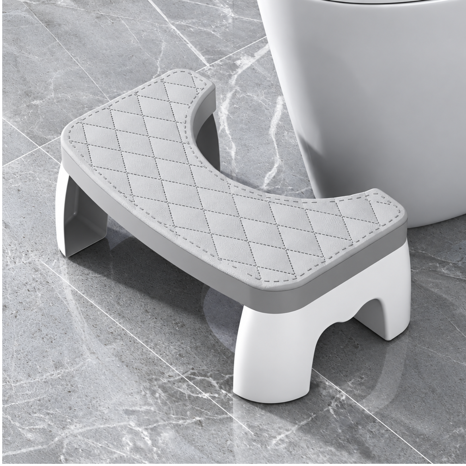 Bathroom Toilet Stool, 35° Ergonomic Toilet Footstool