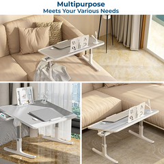 Adjustable Bed Laptop Table - Foldable Lifting Desk for Laptop, Study, Reading, Working
