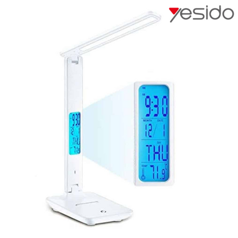 Desk Lamp with 10W Wireless Charging and LCD Display - Yesido DS20