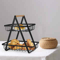 Double Layer Vegetable and Fruits Storage Basket