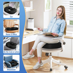 Orthopedic Memory Foam Donut Chair Seat Cushion for Coccyx, Hemorrhoids, Postpartum And Tailbone Pain Relief
