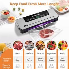 Vacuum Sealer for Automatic Vacuum Packing and Sealing