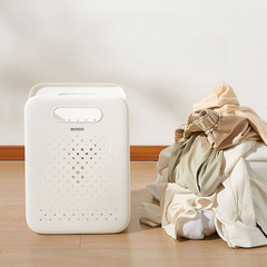 Ecoco Wall Mounted Laundry Basket with Undergarments Compartment
