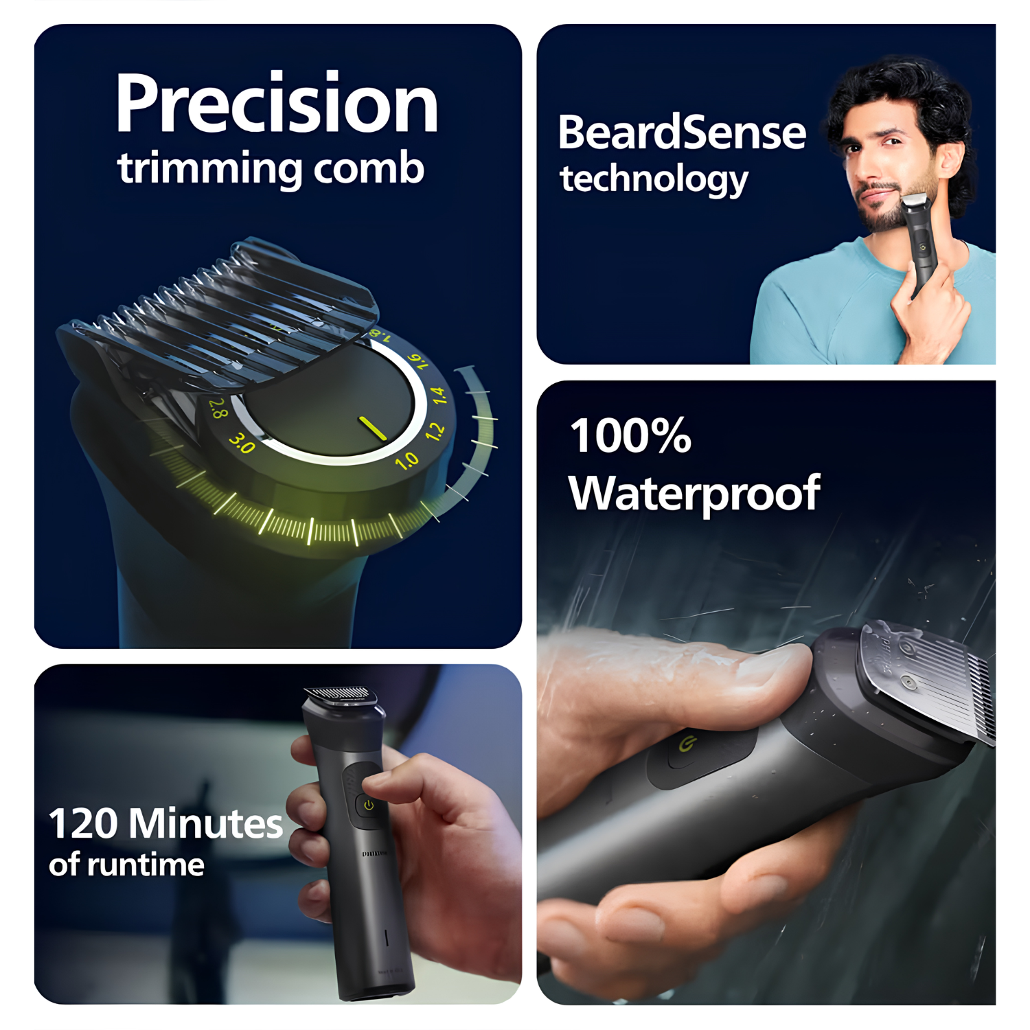Philips All in &nbsp;One Trimmer 7000 Series 14 in 1 Face, Hair and Body Grooming Kit MG7940/75
