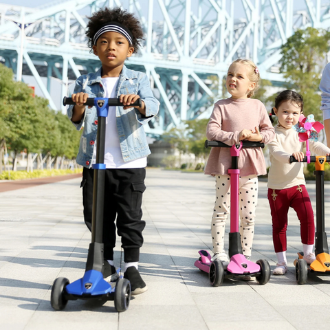 Lamborghini Kids Twist Scooter with Baby Seat