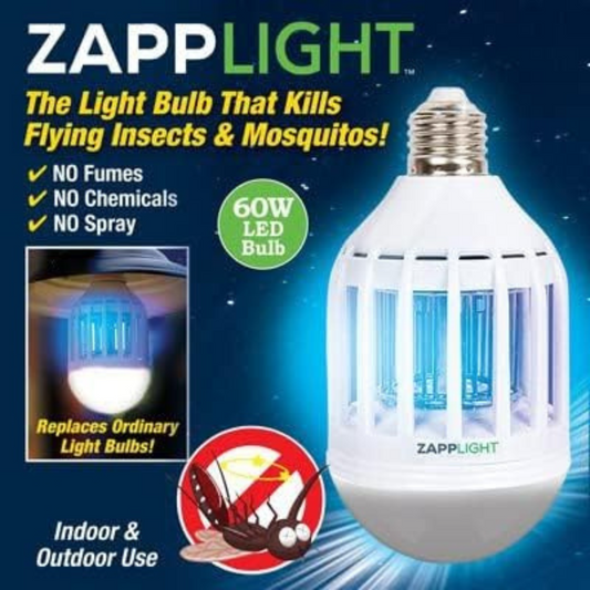 Insect Killer Light Bulb, ZAPPLIGHT® Bug Zapper Lamp