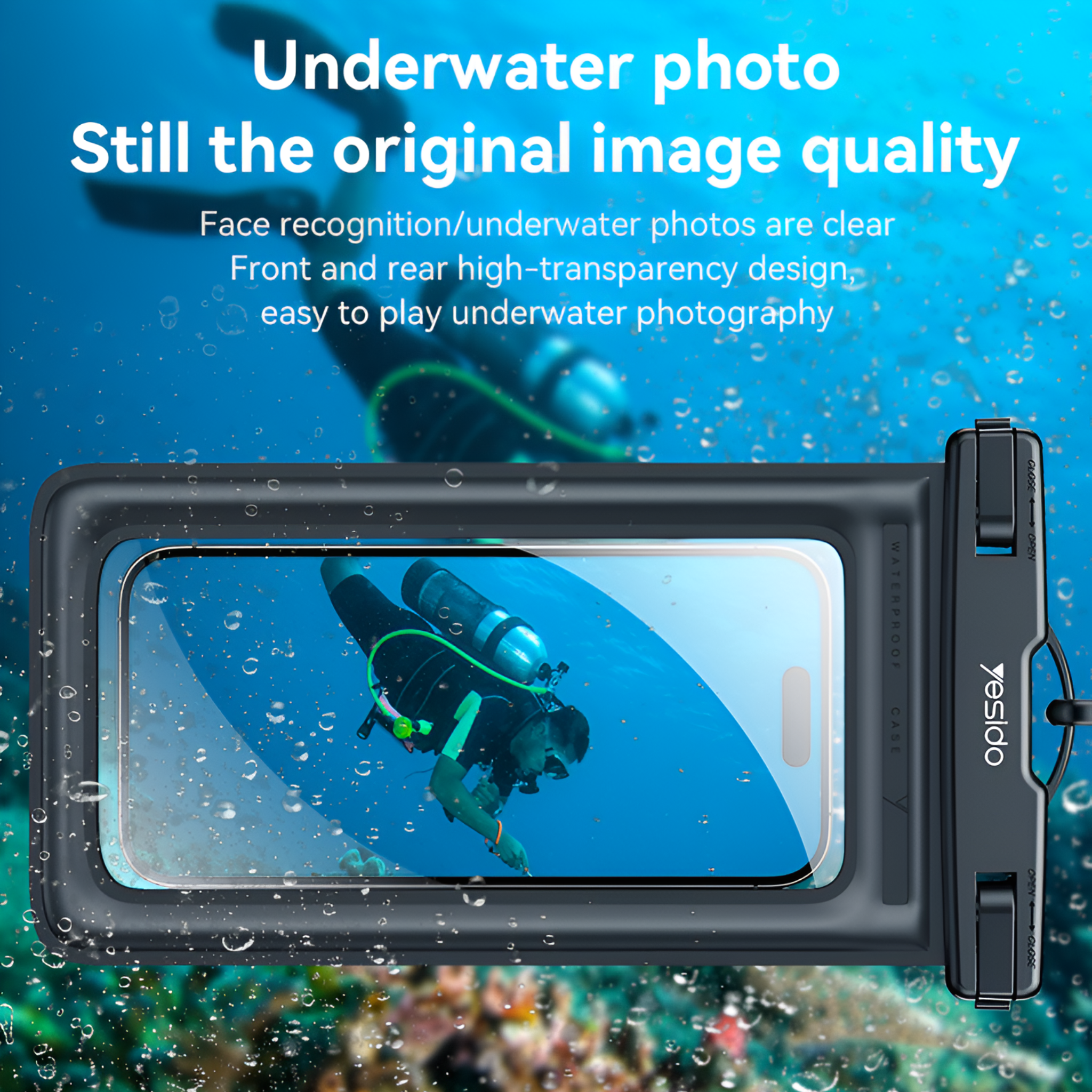 Yesido WB50 Portable Waterproof Phone Case with Lanyard