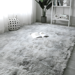 Ultra Soft Fluffy Indoor Rug Plush Carpet for Bedroom and Living Room 160 × 230 cm Light Grey