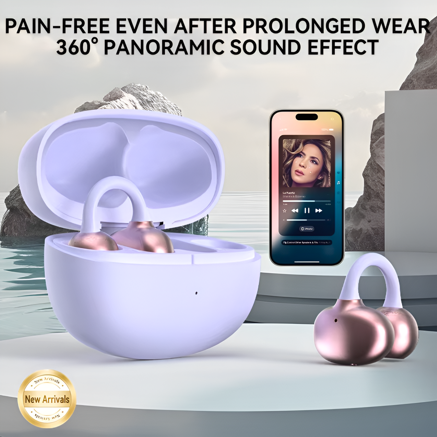 Smartbarry H66 Clip-On TWS Wireless Earphones