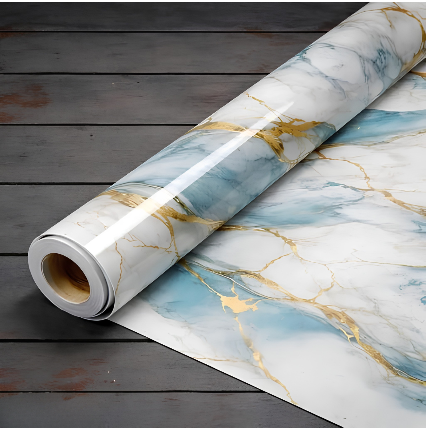 Self Adhesive Waterproof PVC Wallpaper Sticker for Kitchen, Cupboard, Storage Shelves and Table