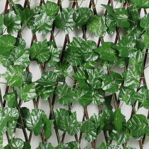 Artificial Greenery Screen Plastic Ivy Plant Fence for Balcony