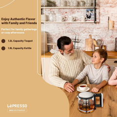 Lepresso 1.8L Turkish Tea Maker with Teapot