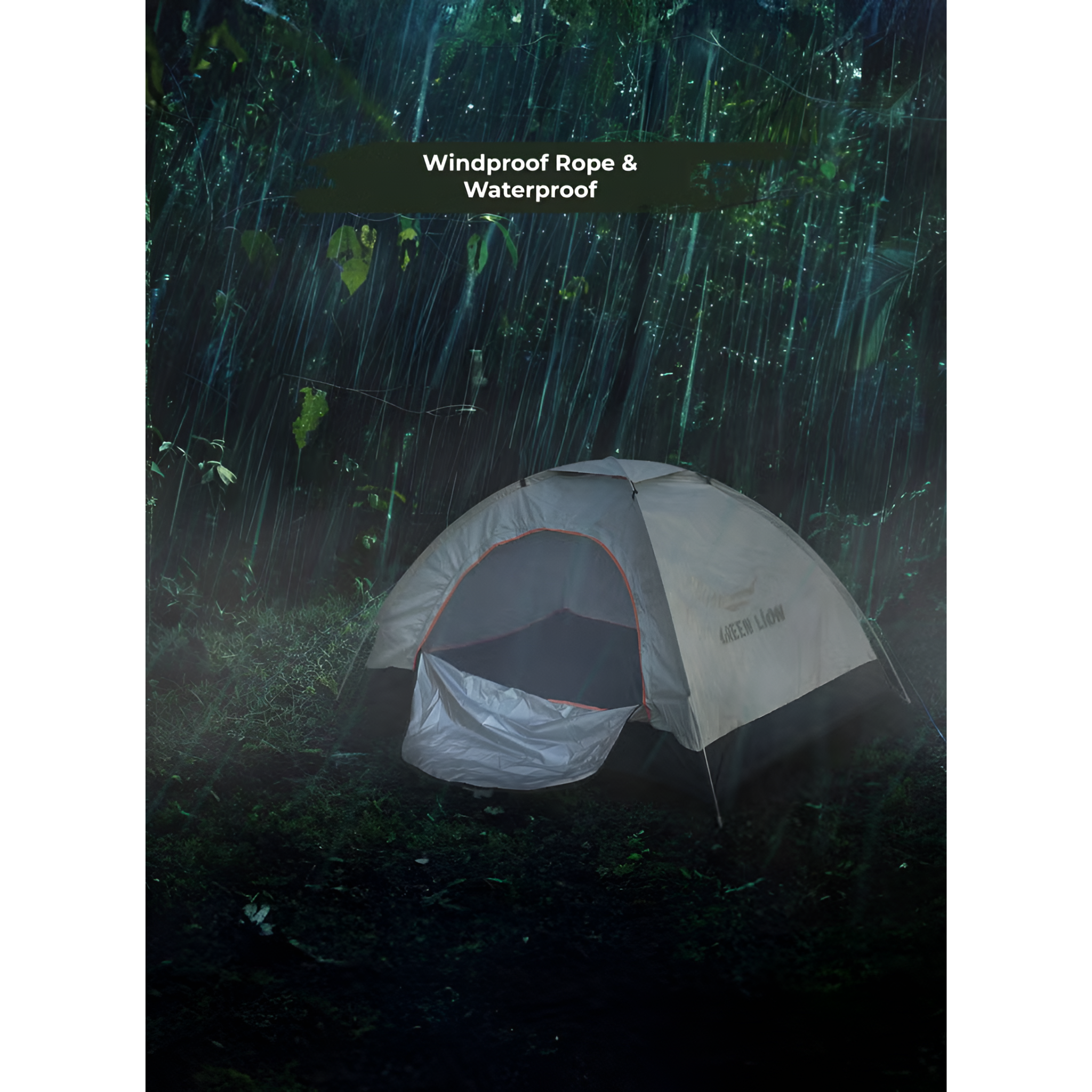 Green Lion Camping Tent GT3-PLUS with 2-3 Person Capacity