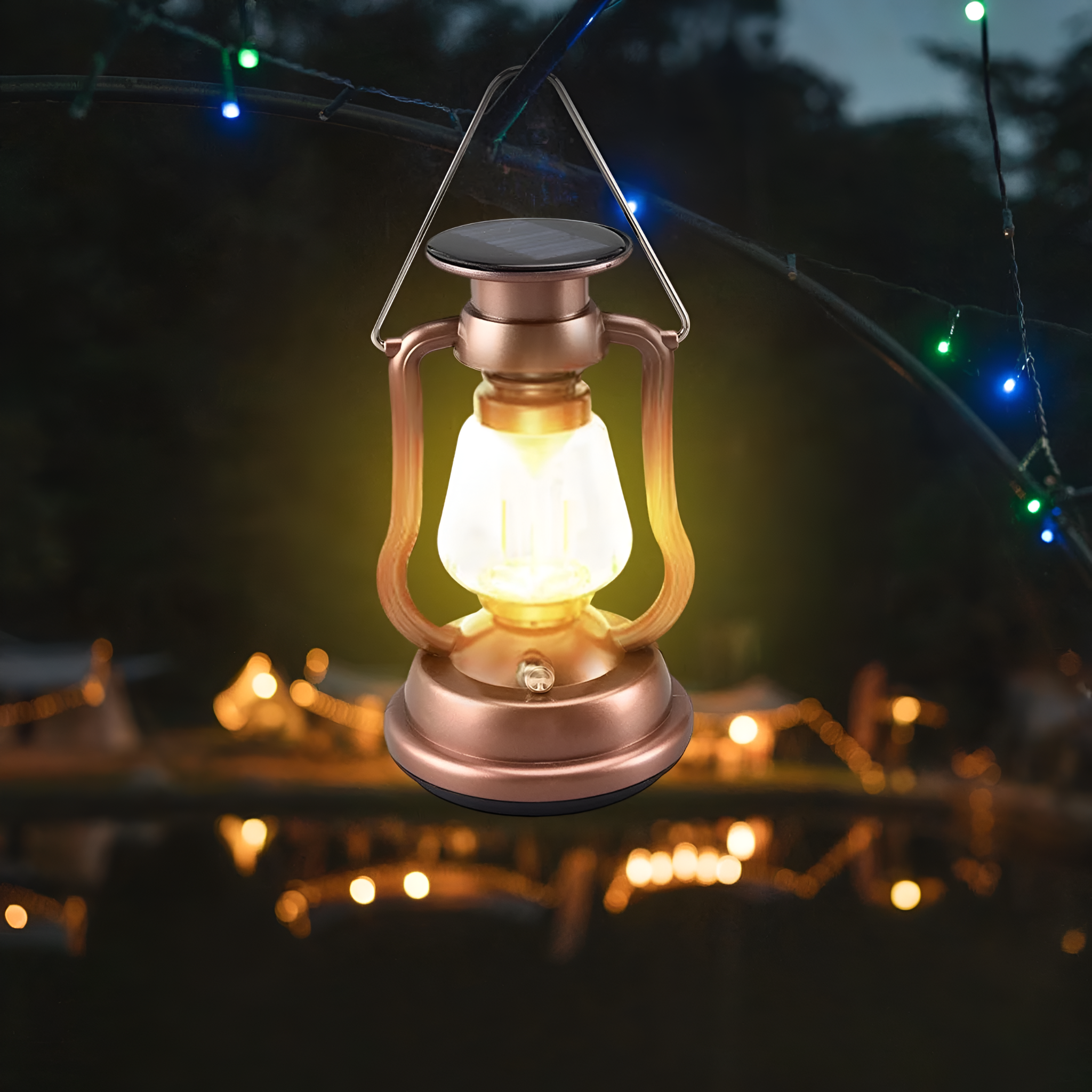 Solar and Hand Crank Hanging Lantern Lamp RY-T91