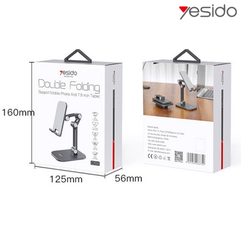 Desktop Mobile Phone Stand Aluminum Alloy Tablet Holder - Yesido C104