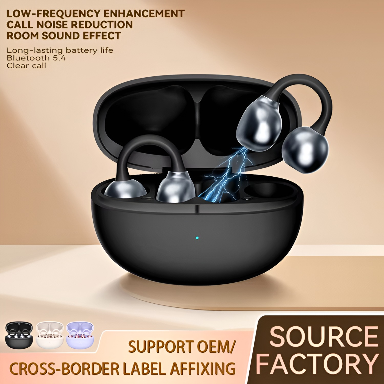 Smartbarry H66 Clip-On TWS Wireless Earphones