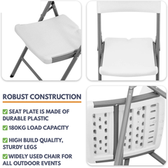 HDPE Folding Chair for Outdoor, Camping, Events, Gathering, Picnic