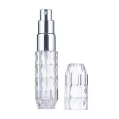 Diamond Shaped Mini Pocket Perfume Atomizer, 5ml Transparent Fragrance Refill Bottle