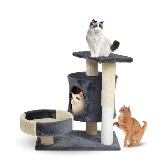 Multi Level Cat House Tree Tower with Sisal Scratching Posts