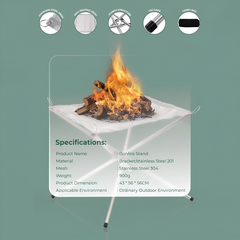 Green Lion Portable Fire Pit Bonfire Stand for Outdoor Camping